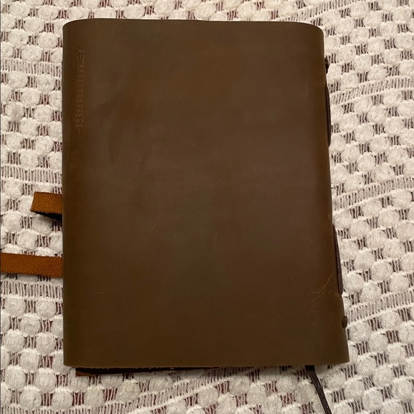 NWT Sovereign Brown Leather Travelers Journal Set with Pen - Picture 9 of 16